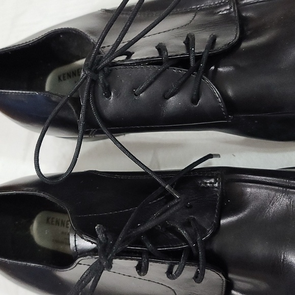 Kenneth Cole NY Techni-Cole Mens Dress Shoes Black Leather Laces Sz 13M EUC - Picture 5 of 12